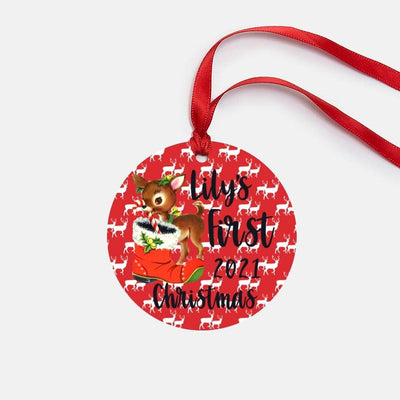 First Christmas ornament, personalized first Christmas ornament, first Christmas baby, Christmas gift baby, Christmas Gift Baby Girl - SweetTeez LLC