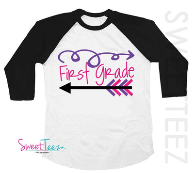 First Grade Shirt - First Grade Shirt For Girl - First Grade Outfit - Back To School Shirt - 1st Grade Shirt - 1st Grade Shirt For Girl - SweetTeez LLC