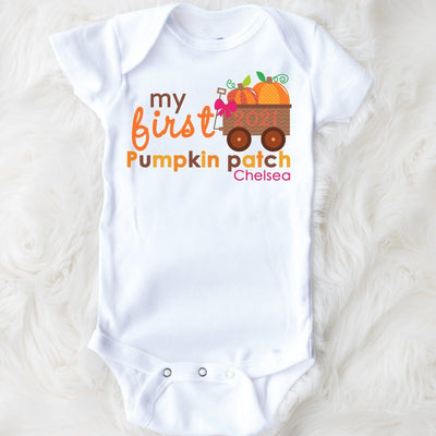 First Pumpkin Patch Shirt - My First Pumpkin Patch Shirt -1st Pumpkin Patch Bodysuit - Pumpkin Patch Shirt Baby - First Pumpkin Patch Girl - SweetTeez LLC