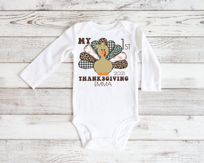 First thanksgiving bodysuit | personalized - SweetTeez LLC