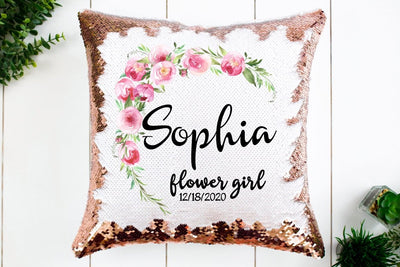 Flower Girl Sequin Pillow Case - SweetTeez LLC