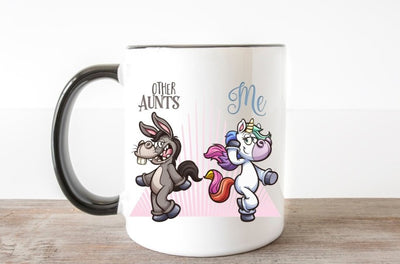 Unicorn Aunt Mug - Funny Gift Mug - SweetTeez LLC