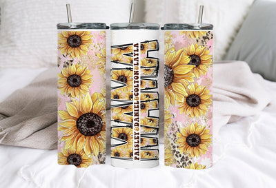 Gift For Mama, Mama Tumbler, 20oz Tumbler, Gift For Her, Personalized Sunflower Tumbler, Mother's Day Gift, Gift For Birthday, Mama Gifts - SweetTeez LLC