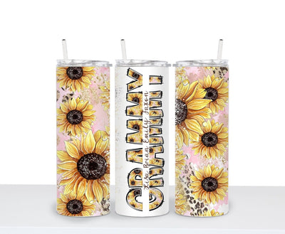 Grammy Gifts, Grammy Tumbler, Personalized Tumbler, Gift For Grammy, Sunflower Tumbler, Grammy Cup, Grandma Gifts - SweetTeez LLC