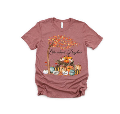 Grandma Shirt, Grandma gifts, Grandma tshirt, Grandma announcement, Mimi announcement shirt, Fall Shirts, Personalized pumpkin shirt - SweetTeez LLC