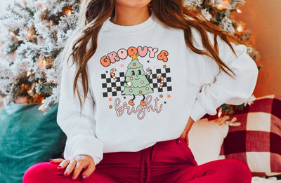 Groovy & bright christmas sweatshirt | women - SweetTeez LLC