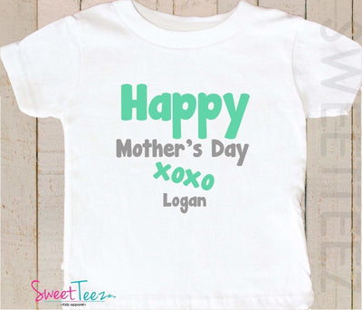Happy Mother's Day Kids Shirt Baby Bodysuit Personalized - SweetTeez LLC