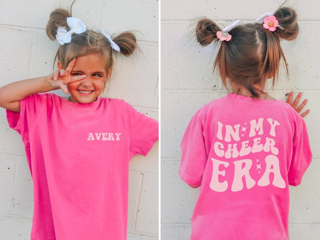In My Cheer Era shirt for Girls , Personalized With Name, Kids Comfort –  SweetTeez LLC