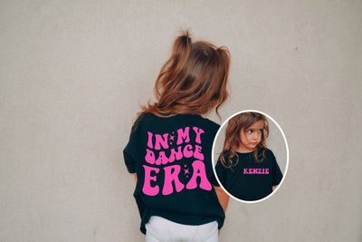 In My Dance Era shirt for Girls , Personalized With Name, Kids Comfort Colors® T-Shirt, Trendy Dance Shirts - SweetTeez LLC