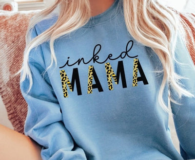 Inked Mama Sweatshirt, Inked Mama Shirt, Tattooed Mom Shirts, Gift For Mom, Mom With Tattoos Shirt - SweetTeez LLC