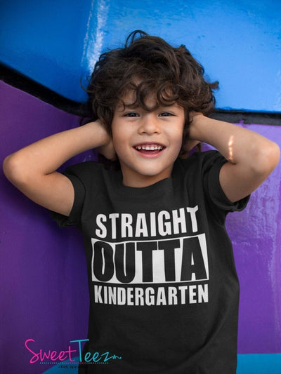 Kindergarten Graduation Shirt, Kindergarten Shirt,  Kindergarten Graduation Gift, straight outta kindergarten tshirt - SweetTeez LLC