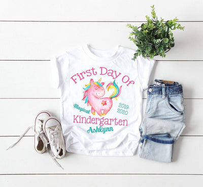 Kindergarten Shirt -  First Day Of Kindergarten Shirt - Personalized First Day Of Kindergarten Shirt - First Day Of Kindergarten Shirts - SweetTeez LLC