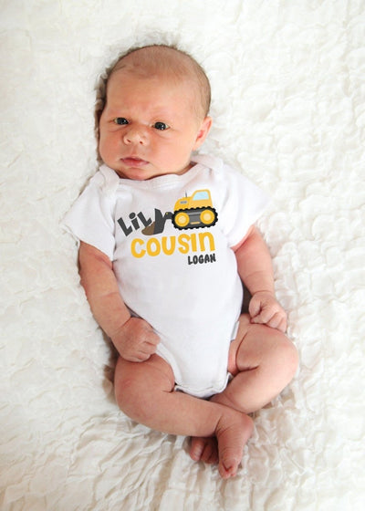 Little Cousin shirt , personalized little cousin shirt , little cousin outfit baby , baby little cousin shirt , Truck shirt for cousin - SweetTeez LLC