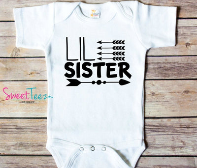Little Sister Outfit , Little Sister Outfits , Little Sister Outfit Bodysuit , Little Sister Bodysuit , Little Sister Bodysuits , Little Sis - SweetTeez LLC