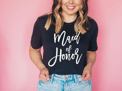 Maid of Honor Shirt , T Shirt For Maid of Honor ,  Maid of Honor tshirts , Maid of Honor gifts , Maod of Honor proposal gifts - SweetTeez LLC