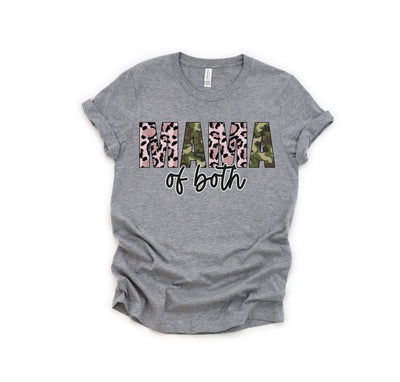 Mama Of Both Shirt , Mama Of Both Tee Shirt , T Shirt For Mom Of Both , Shirt For Mama , Mom Graphic Tee , Tshirts For Moms - SweetTeez LLC