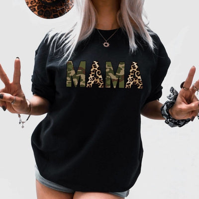 Mama Shirt Cheetah , Mama Shirt Camo , Mama Sweatshirt , Mama tee - SweetTeez LLC