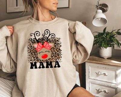 mama sweatshirt, mama sweater, Christmas sweatshirts for women, mama shirt, gift for mom, gift for mama, womens sweatshirts, sand sweatshirt - SweetTeez LLC