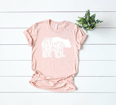 Mom Shirt , Shirt For Mom , Mama Bear Shirt , Mom Crew Neck Shirt , Floral Shirt , Mama Shirt - SweetTeez LLC