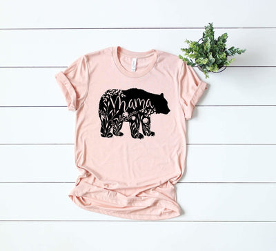 Mom Shirt , Shirt For Mom , Mama Bear Shirt , Mom Crew Neck Shirt , Floral Shirt , Mama Shirt , Gift For Mom - SweetTeez LLC