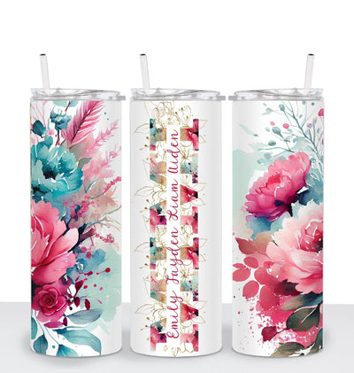 Mother's Day Gift, Mimi Gift, Personalized Tumbler, Gift For Mimi, Floral Tumbler, Mimi Cup - SweetTeez LLC