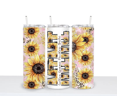 Mother's Day Gift, Mimi Gift, Personalized Tumbler, Gift For Mimi, Floral Tumbler, Mimi Cup, Sunflower Tumbler - SweetTeez LLC
