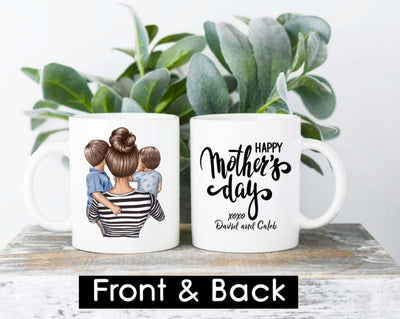 Mothers Day Gift , Mothers Day Gift For Mom of Boys  ,  Mothers Day Gift , Personalized Gift Mom ,  Custom Mug , Custom Gift From Sons - SweetTeez LLC