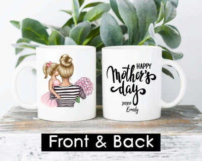Mothers Day Gift , Personalized Mothers Day Gift ,  Mothers Day Gift Mug  , Personalized Gift Mom From Daughter ,  Custom Mug for Girl Mom - SweetTeez LLC
