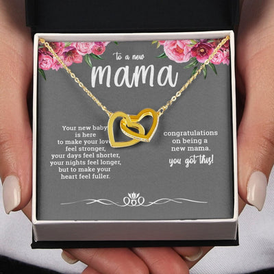 New Mama Gift | Interlocking Heart Necklace For Her - SweetTeez LLC
