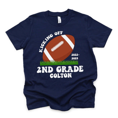 Personalized 2nd Grade Football Shirt - SweetTeez LLC