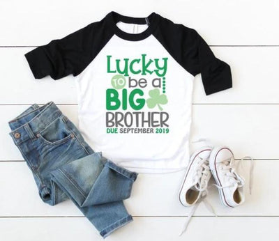 Personalized Big Brother Shirt St Patricks Day Announcement Shirt - SweetTeez LLC