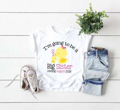 Personalized Big Sister shirt , Big Sister Shirts , Duck Shirt For Big Sister , Big Sister Announcement Shirts , Duck Shirts For Big Sister - SweetTeez LLC