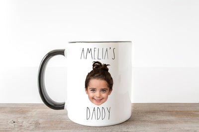 Personalized Dad Mug, Gift For Dad, With Kids Face, New Dad Gift - SweetTeez LLC
