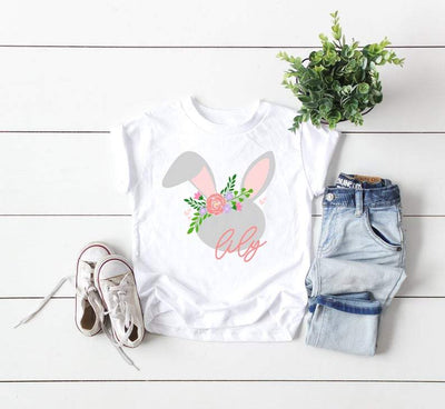 Personalized Floral Easter Shirt For Girls - SweetTeez LLC