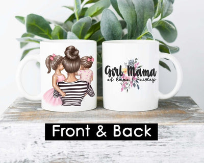 Personalized Gift For Mom of Girls , Gift For a Mom of Girls , Custom gift For mom of girls , Girl Mama Mug , Personalized mom Gift - SweetTeez LLC