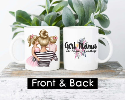Personalized Gift For Mom of Girls , Gift For a Mom of Girls , Custom gift For mom of girls , Girl Mama Mug , Personalized mom mug - SweetTeez LLC