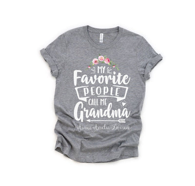 Personalized grandma shirt | heather gray - SweetTeez LLC