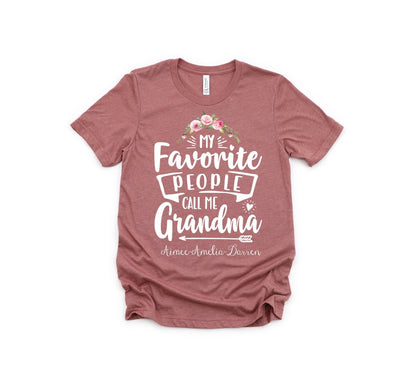 Personalized Grandma Shirt , Personalized Shirt For Grandma, Grandma Shirt , Grandma Shirts , Gift For grandma, Mother's Day Gift - SweetTeez LLC