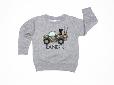 Personalized Hunting sweatshirt For kids toddler - SweetTeez LLC