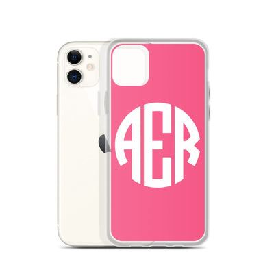 Personalized iPhone Case, Monogrammed Phone Case, Phone Case With Monogram, Gift For Her, Gifts For Women, Pink Phone Case - SweetTeez LLC