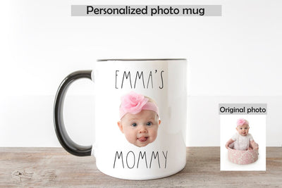 Personalized Mom Mug, Gift For Mom, With Kids Face, New Mom Gift - SweetTeez LLC