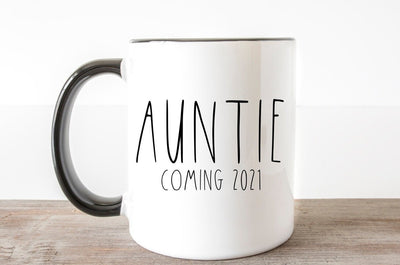 Pregnancy Announcement Mug For Aunt To Be - SweetTeez LLC