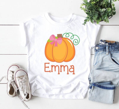Pumpkin Shirt , Pumpkin Shirt Girls , Personalized Pumpkin Shirt , Pumpkin Patch Shirt Girls , Personalized Fall Shirts For Girls - SweetTeez LLC