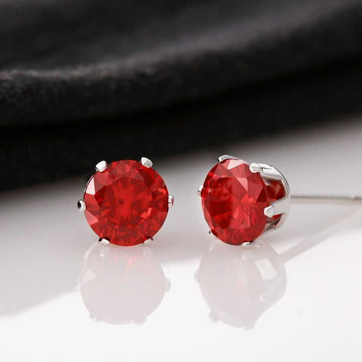 Red Cubic Zirconia Earrings - SweetTeez LLC