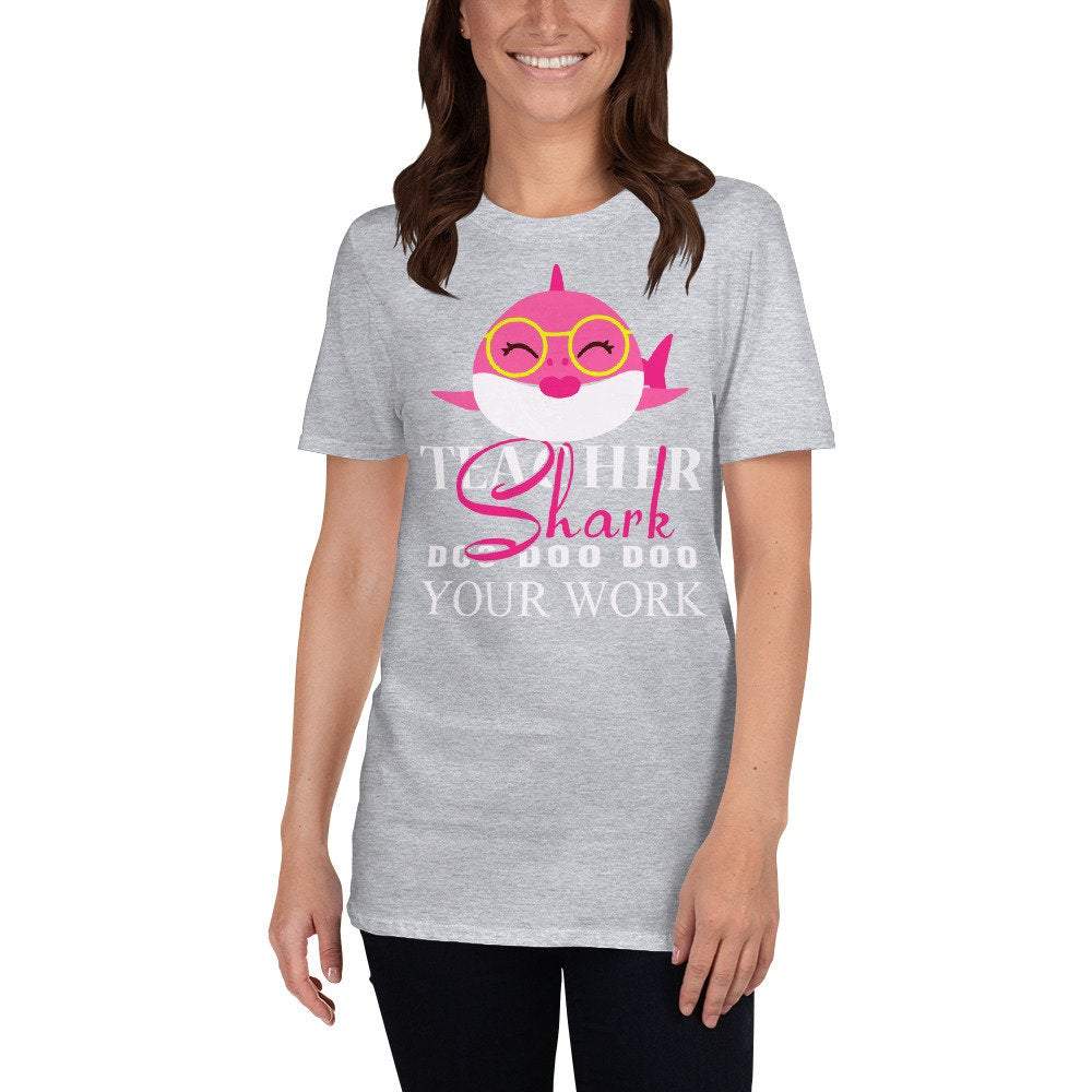 Funny Teacher Shark Back To School Tshirt Birthday Gift Funny Teacher Shark Back To School Tshirt Birthday Gift