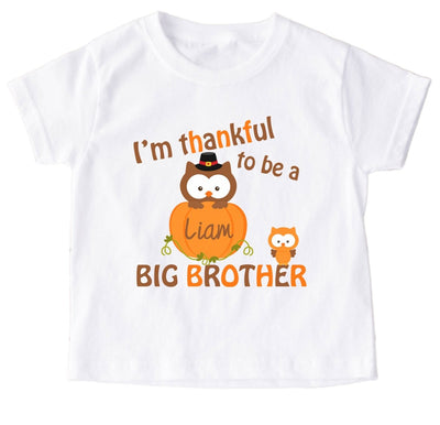 Thankful To Be a Big Brother Shirt - SweetTeez LLC