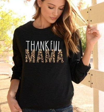 Thanksgiving Shirts , Thanksgiving Shirts for Mom , Thanksgiving T Shirt For Mom , Thanksgiving Shirt , Thankful Mama Shirt , Thankful Mom - SweetTeez LLC