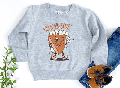 Thanksgiving Sweatshirt For Toddler | retro Piece out - SweetTeez LLC