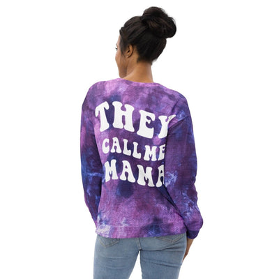 They Call Me Mama Shirt - Purple Tie Dye Sweatshirt - SweetTeez LLC