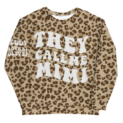 They Call Me Mimi Sweatshirt Leopard Print - Personalized With Kids Names - SweetTeez LLC